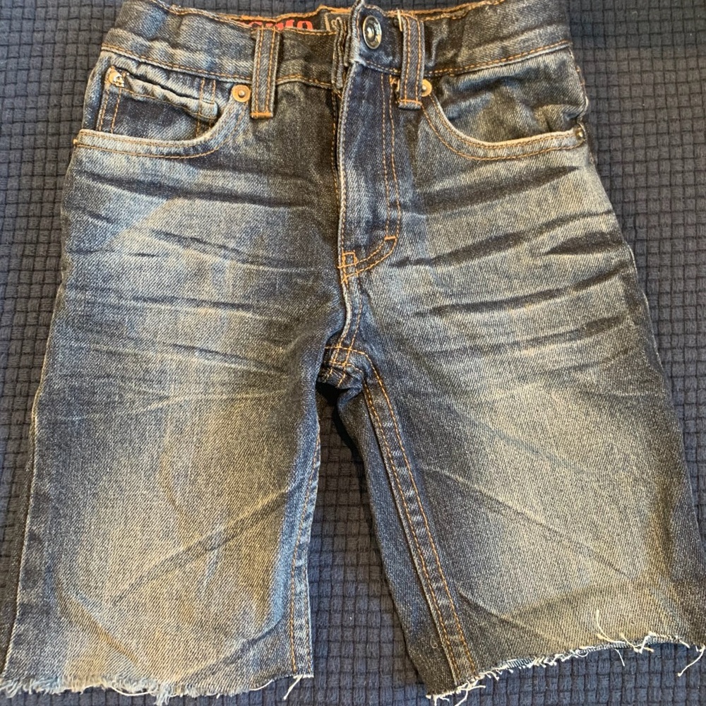 Skull Denim Shorts
